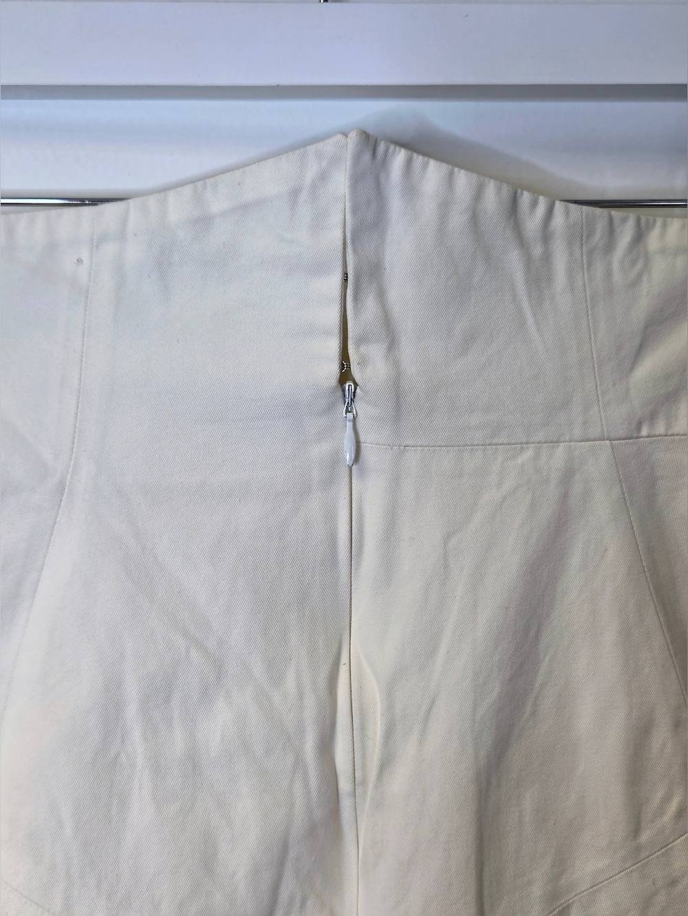 Archival YSL 2008 Stefano Pilati White Cotton Pencil Skirt - FR 36 - Picture 4 of 13
